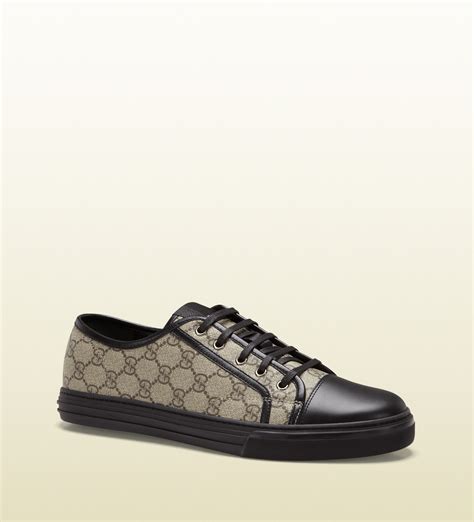 gucci gg supreme shoes black